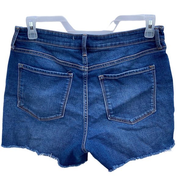 Old Navy blue high-rise rip jean short - Picture 5 of 9